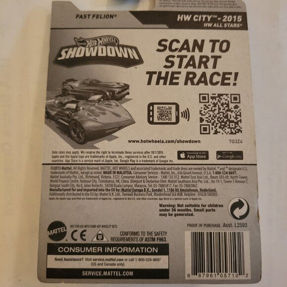Hot Wheels City Fast Felion 2015 HW All Stars -- ITEM #1511 - Picture 2 of 2